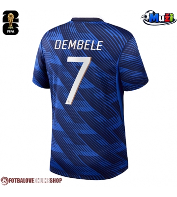 Francie Ousmane Dembele #7 Domácí Dres MS 2026 Krátkým Rukávem